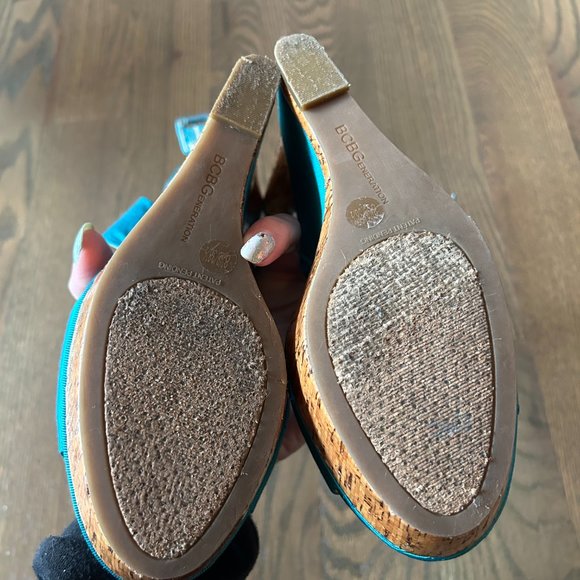 BCBGeneration Blue Wedges - Picture 5 of 8